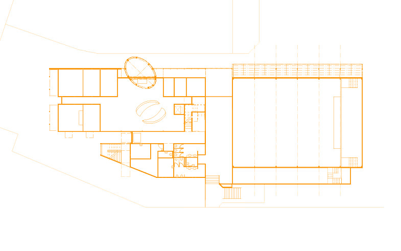 orange architectural designed school plans