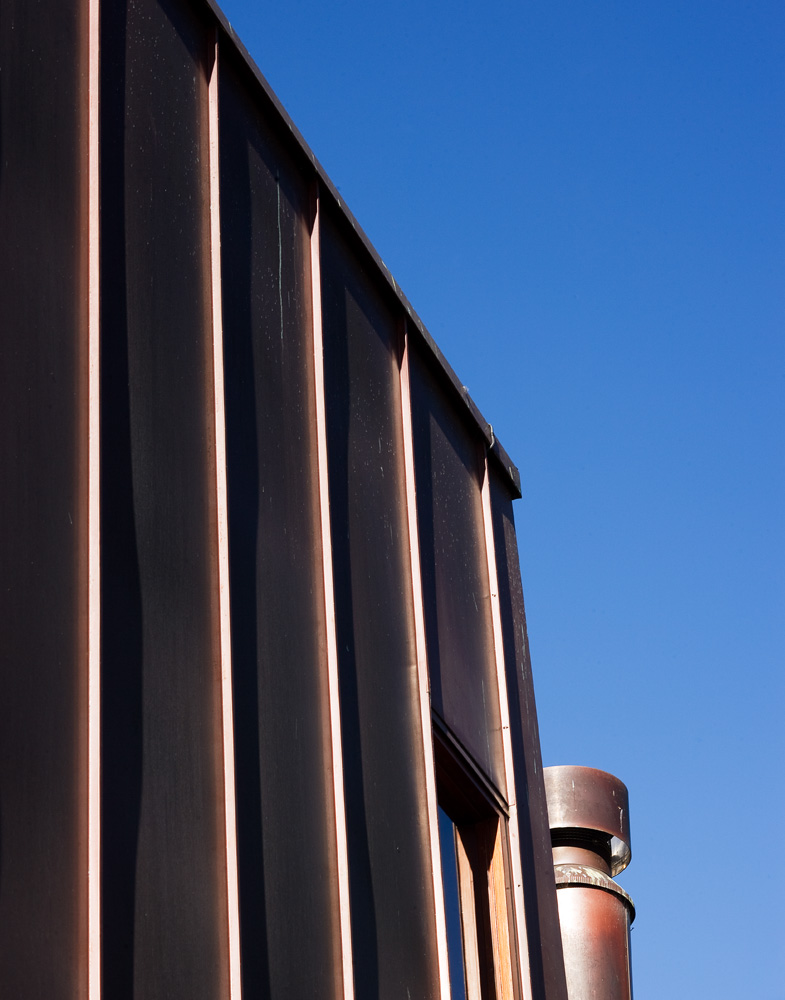 copper house cladding detail