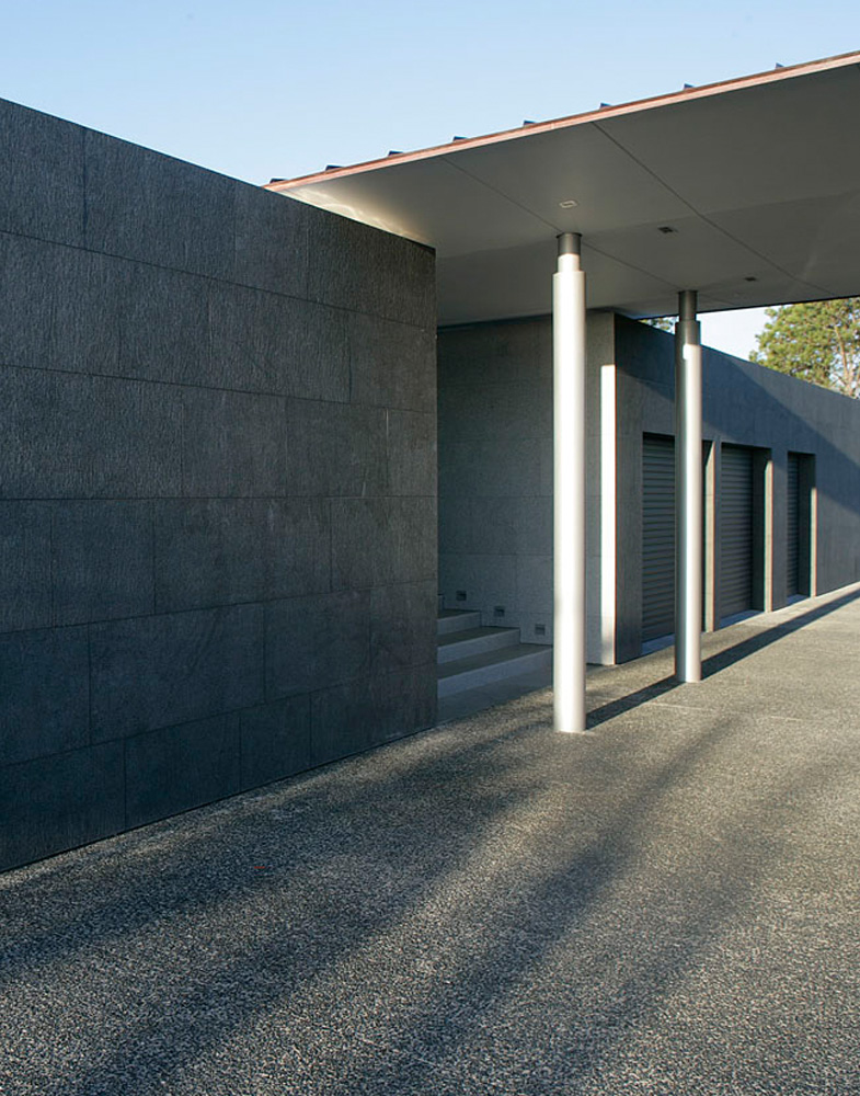 concrete entrance minimal architecture