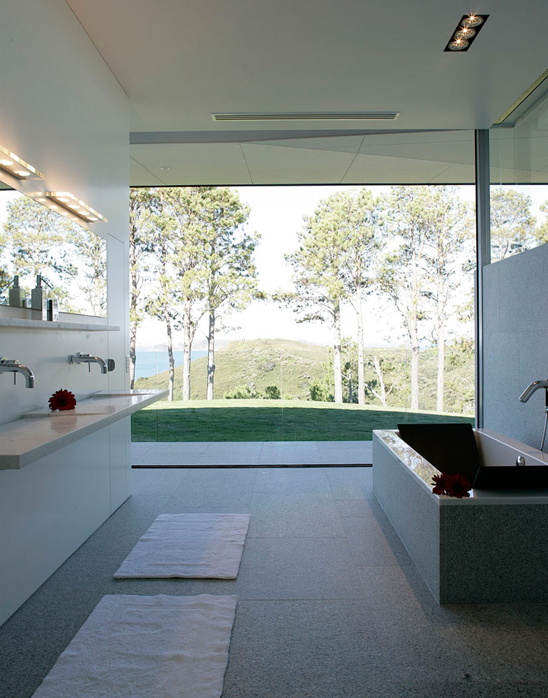 luxury architecture bathroom interior stone