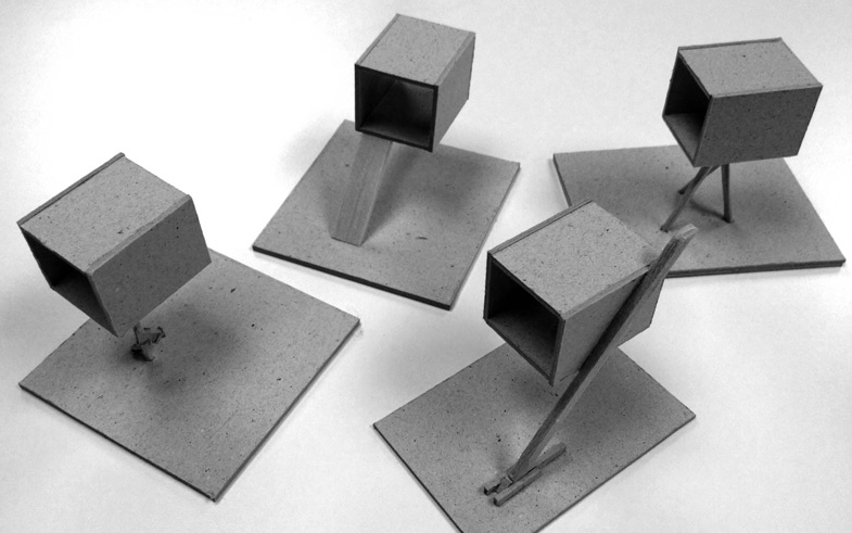 cardboard concept models architectural