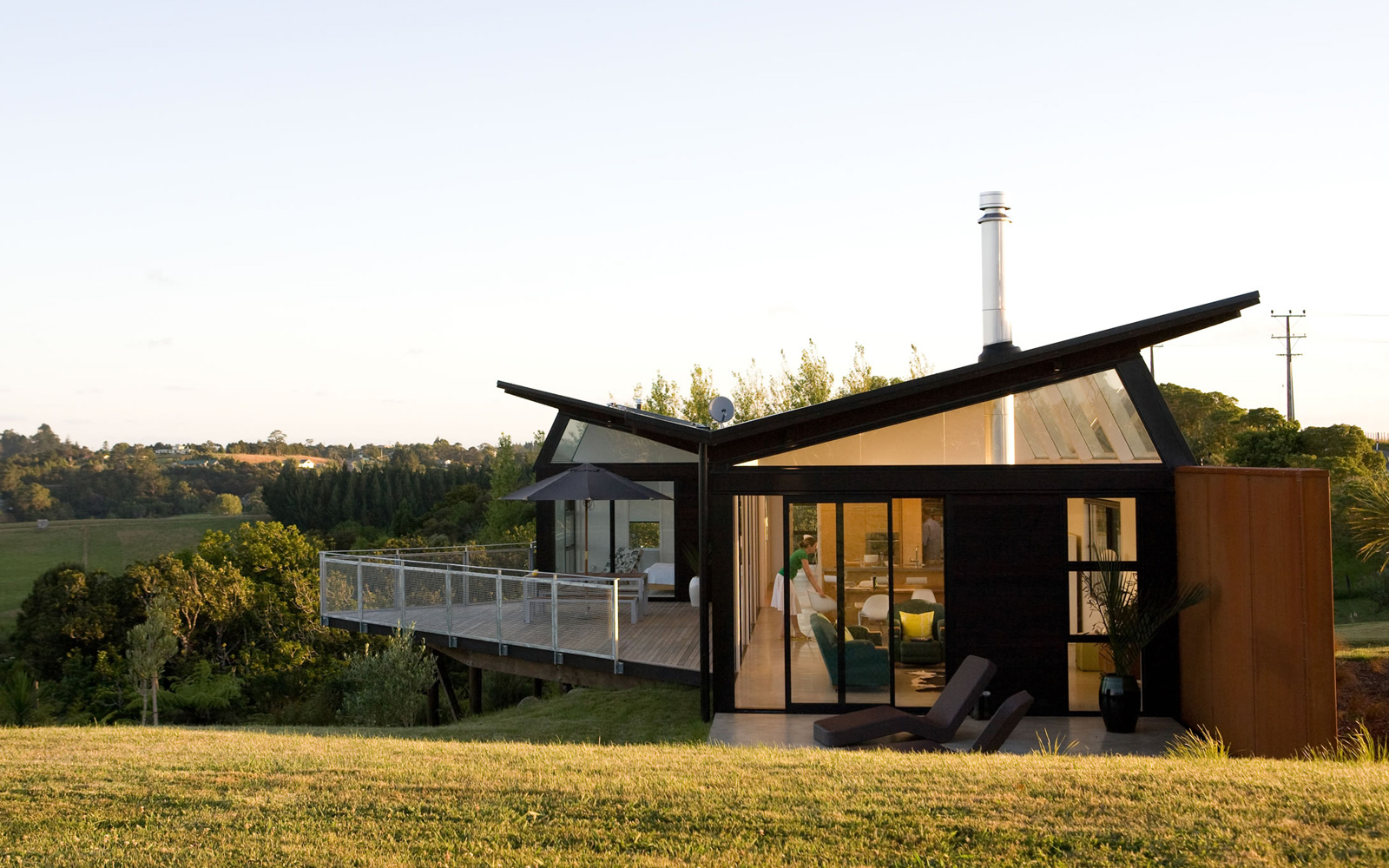 architecturally designed house in NZ landscape