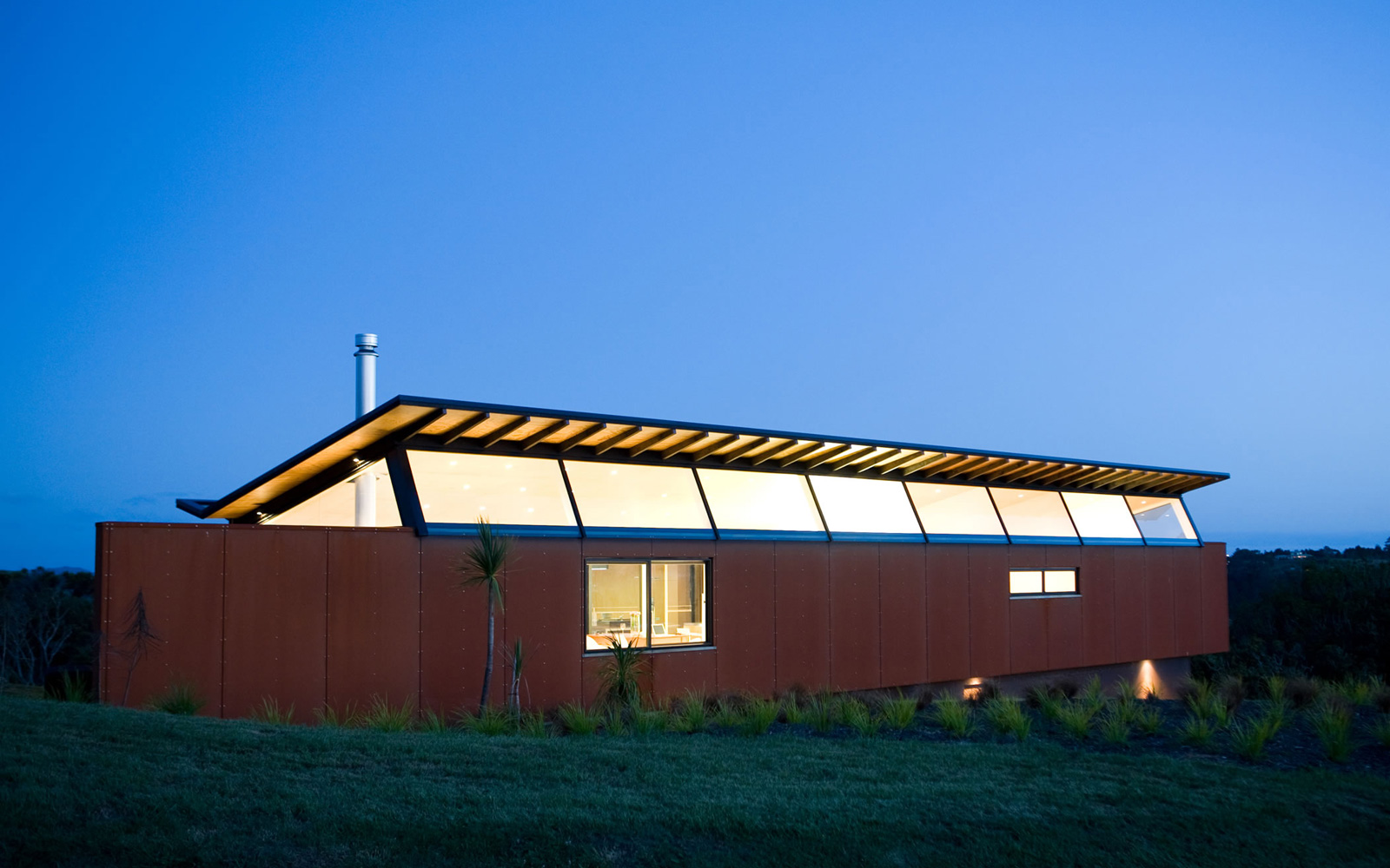 rusted steel cladding architecture