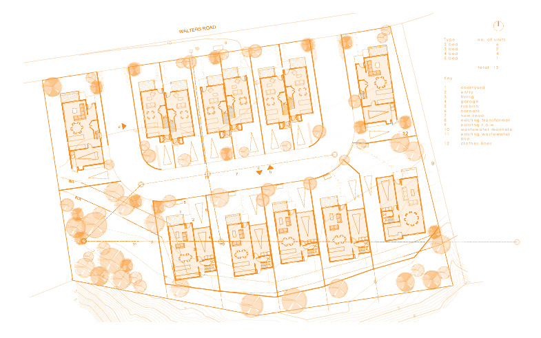 site plan housing scheme