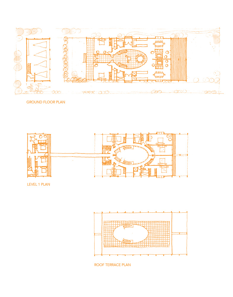 sketch of big house plan