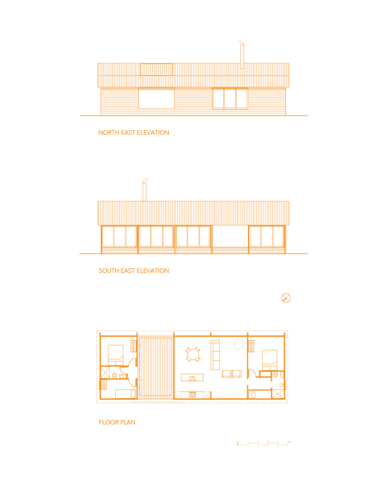 plans and sections of architectural design