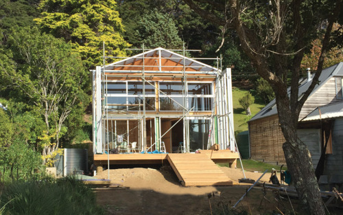 kawau island house construction