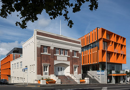 the orange hall building