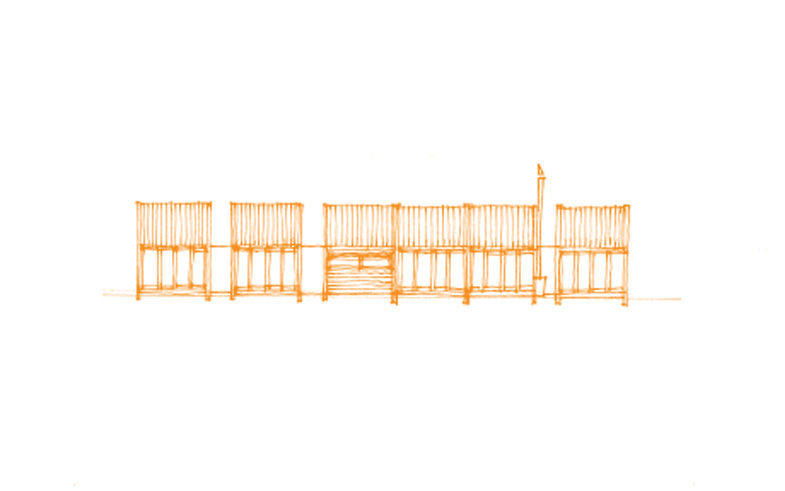 architectural elevation sketch