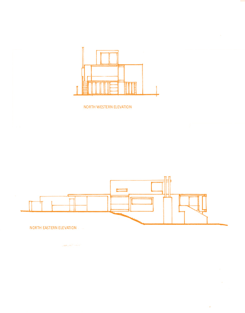 elevations of architectural house