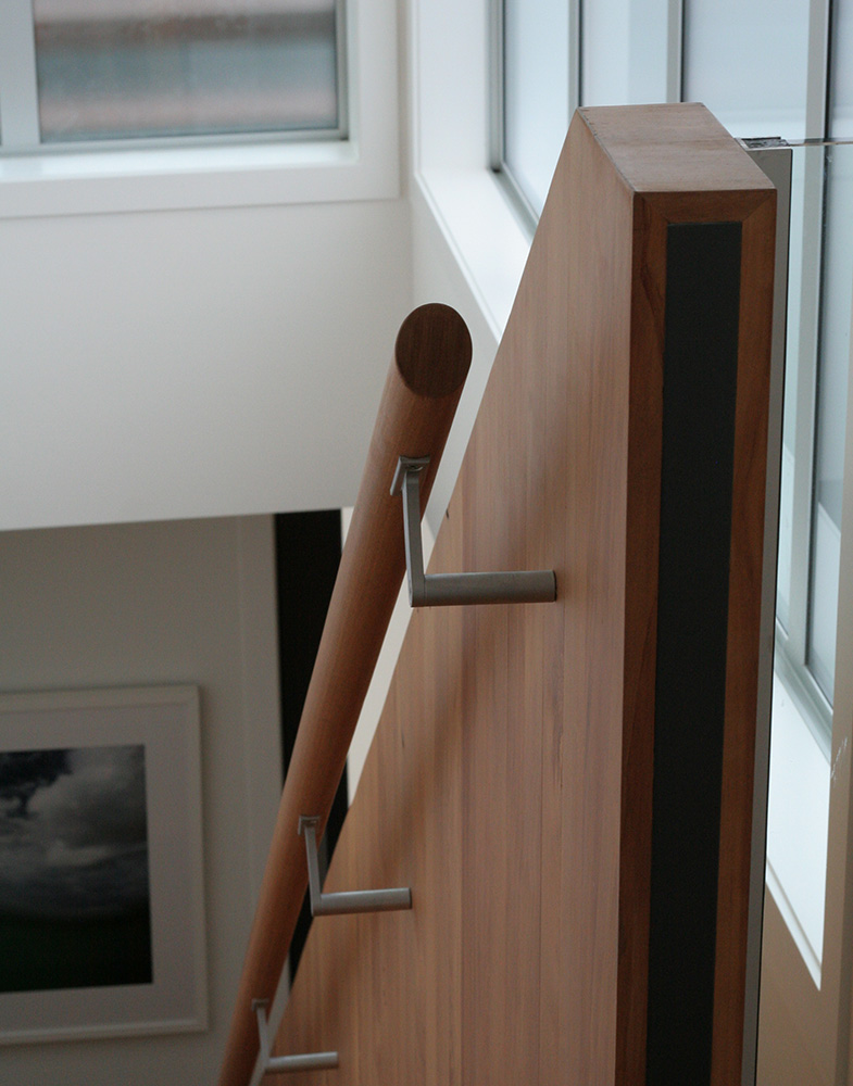 detail of timber stairs architecture