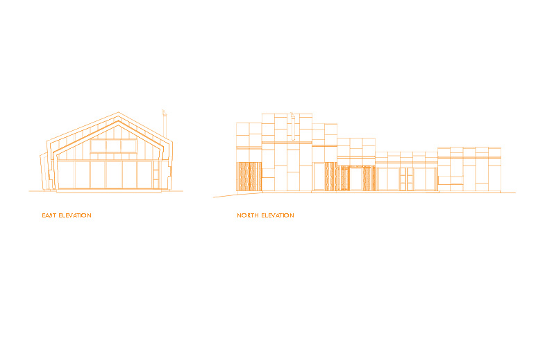 elevations of steel house