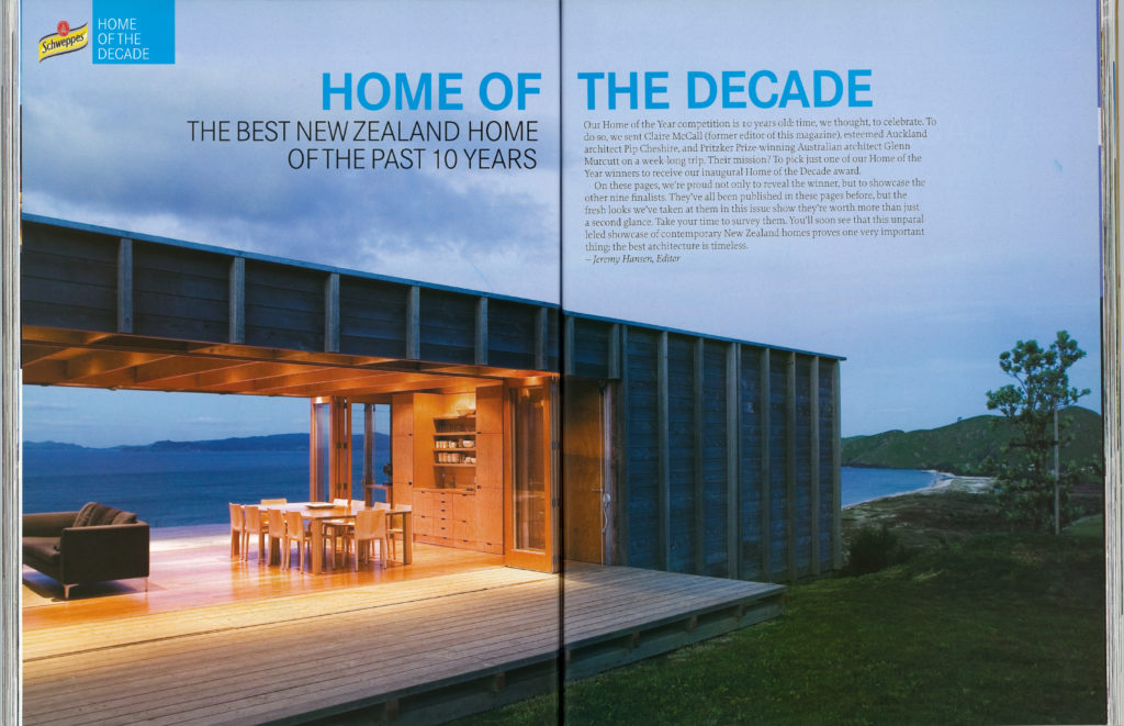 Coromandel Bach wins Home of the Decade Crosson Architects